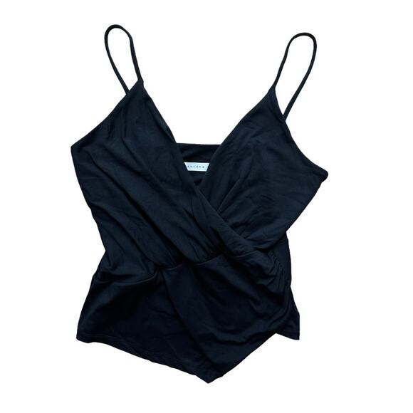 Susana Monaco Faux Wrap Asymmetrical Top Size Large - Picture 6 of 9